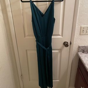 H&M Green Silky Jumpsuit NWT